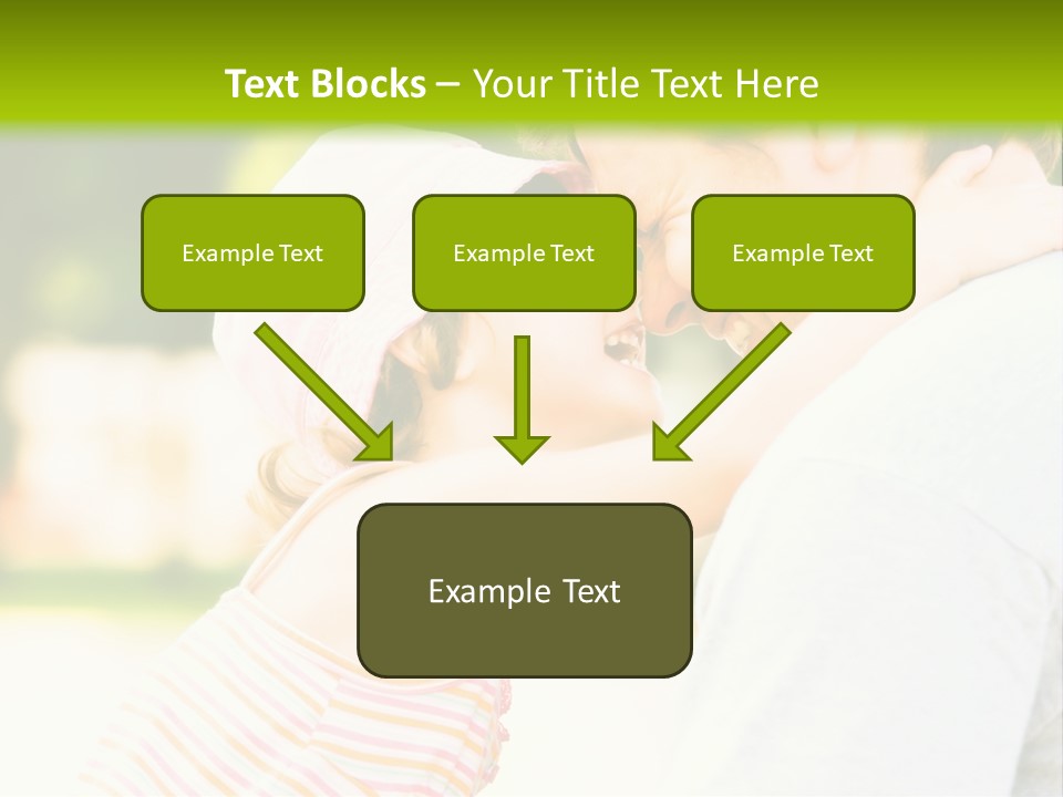 A Man Holding A Little Girl In His Arms PowerPoint Template