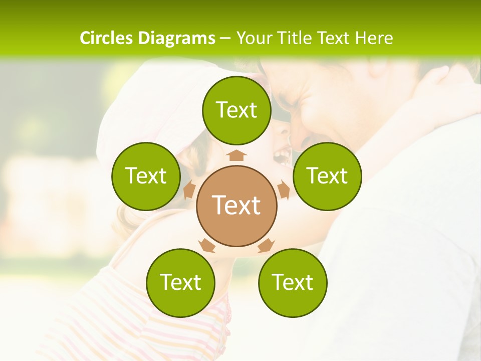 A Man Holding A Little Girl In His Arms PowerPoint Template