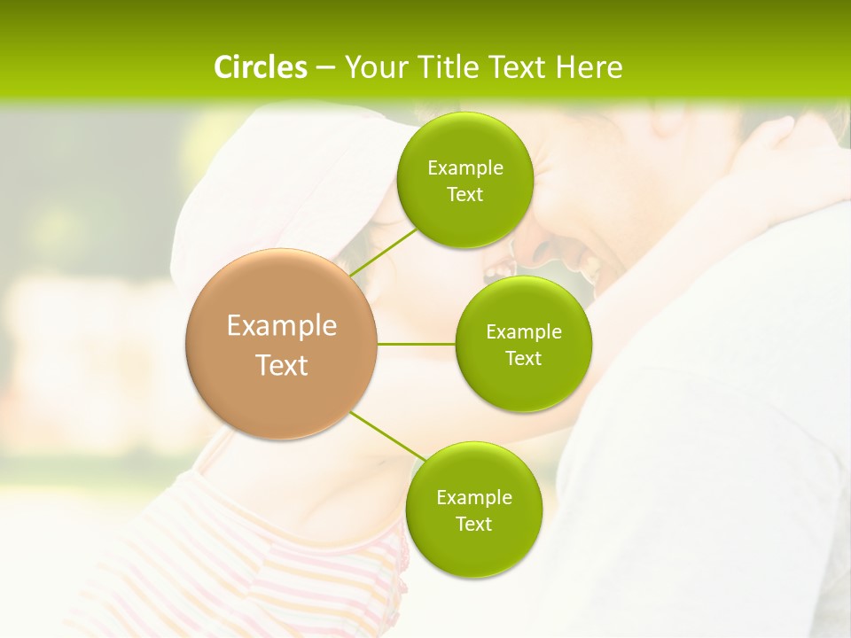 A Man Holding A Little Girl In His Arms PowerPoint Template