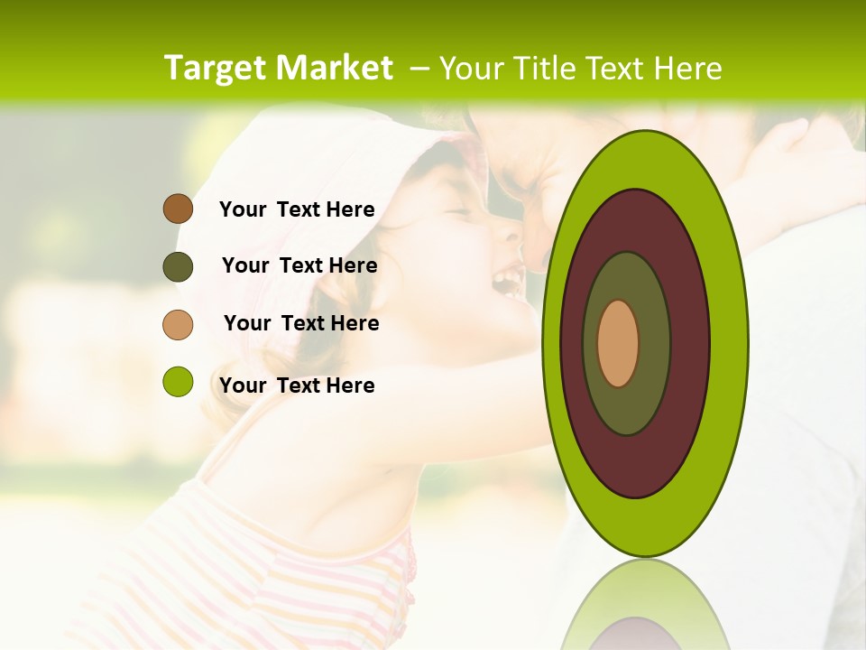 A Man Holding A Little Girl In His Arms PowerPoint Template