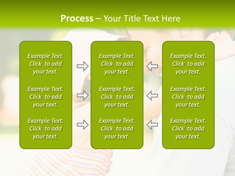 A Man Holding A Little Girl In His Arms PowerPoint Template