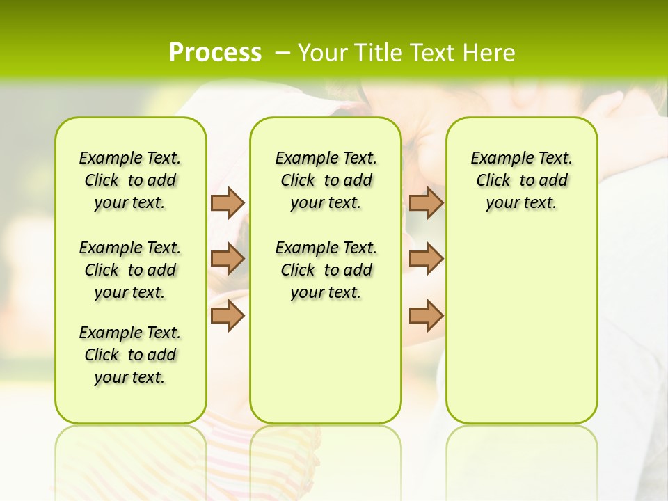 A Man Holding A Little Girl In His Arms PowerPoint Template