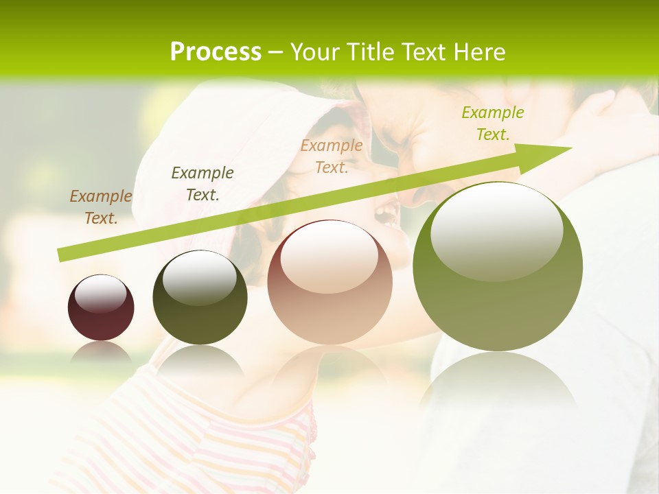 A Man Holding A Little Girl In His Arms PowerPoint Template