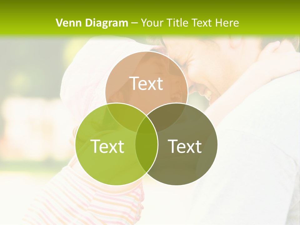 A Man Holding A Little Girl In His Arms PowerPoint Template