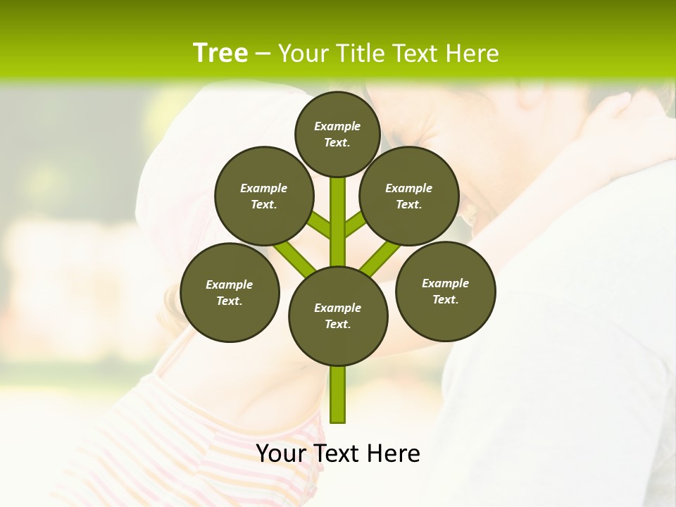 A Man Holding A Little Girl In His Arms PowerPoint Template