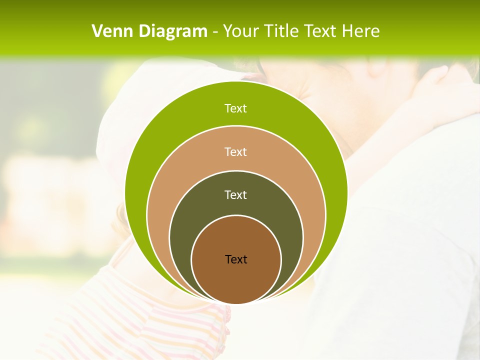A Man Holding A Little Girl In His Arms PowerPoint Template
