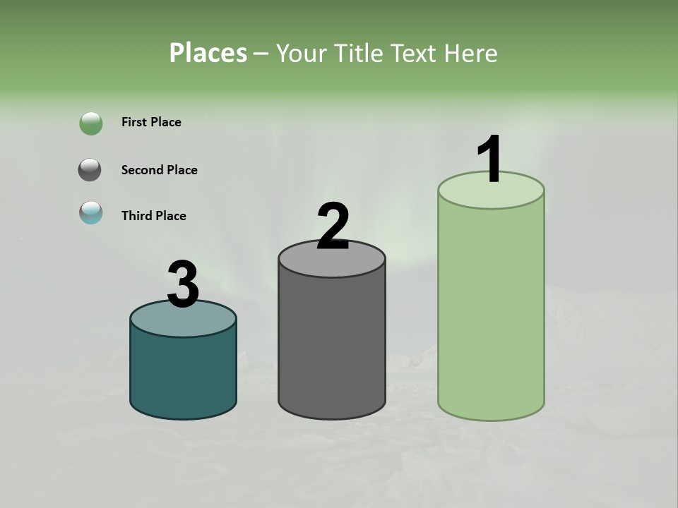 Northern Sky Borealis PowerPoint Template