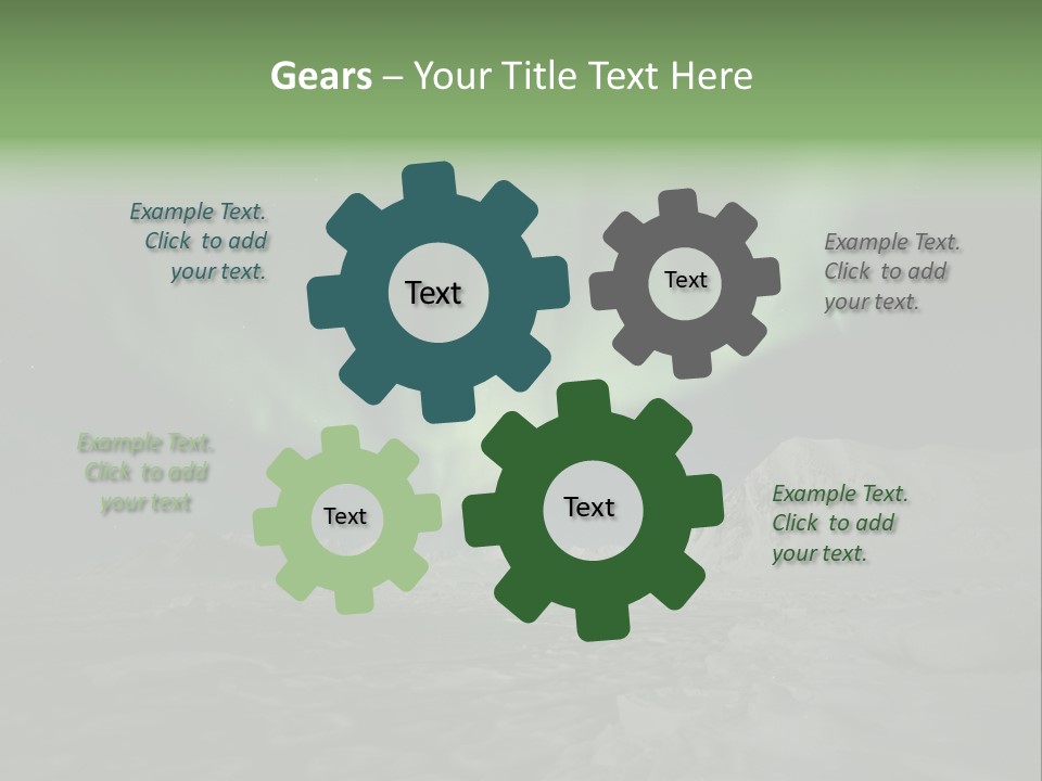 Northern Sky Borealis PowerPoint Template