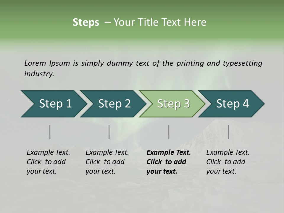 Northern Sky Borealis PowerPoint Template