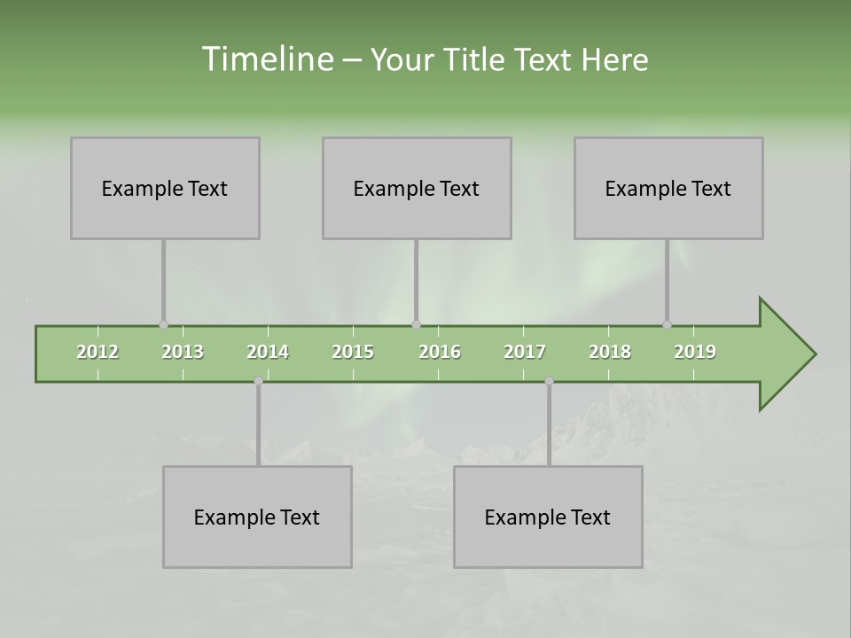 Northern Sky Borealis PowerPoint Template