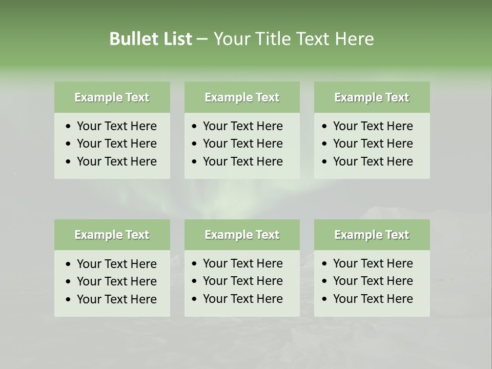 Northern Sky Borealis PowerPoint Template