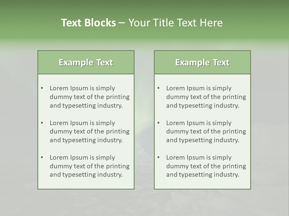 Northern Sky Borealis PowerPoint Template