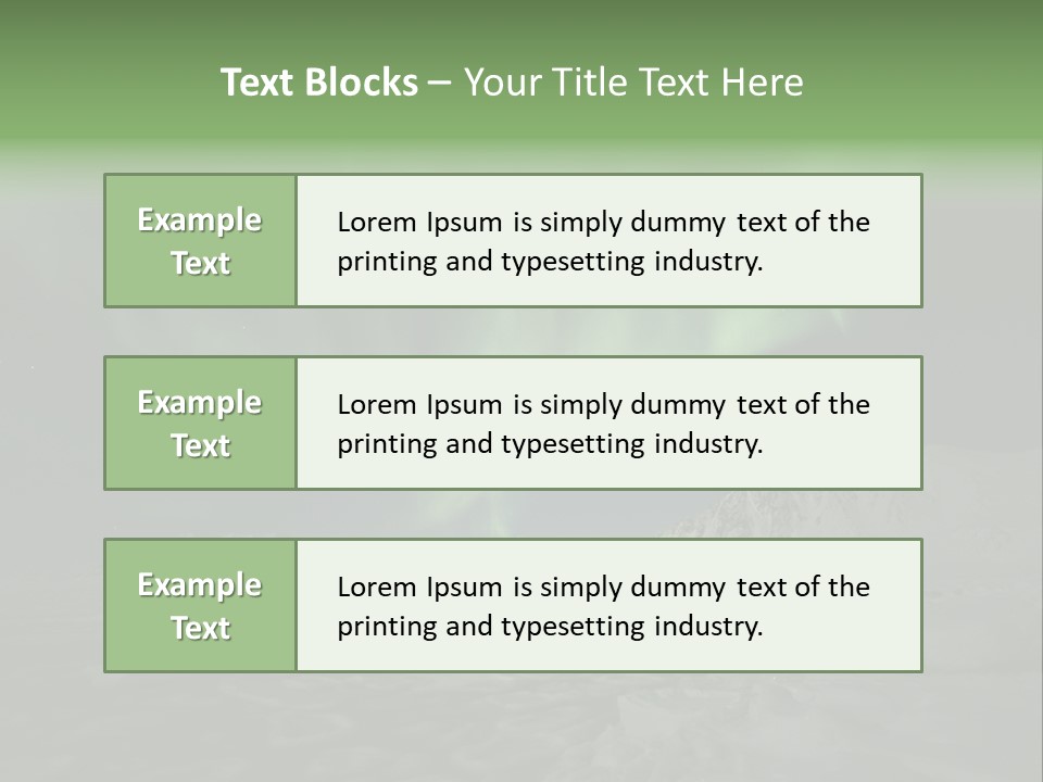 Northern Sky Borealis PowerPoint Template