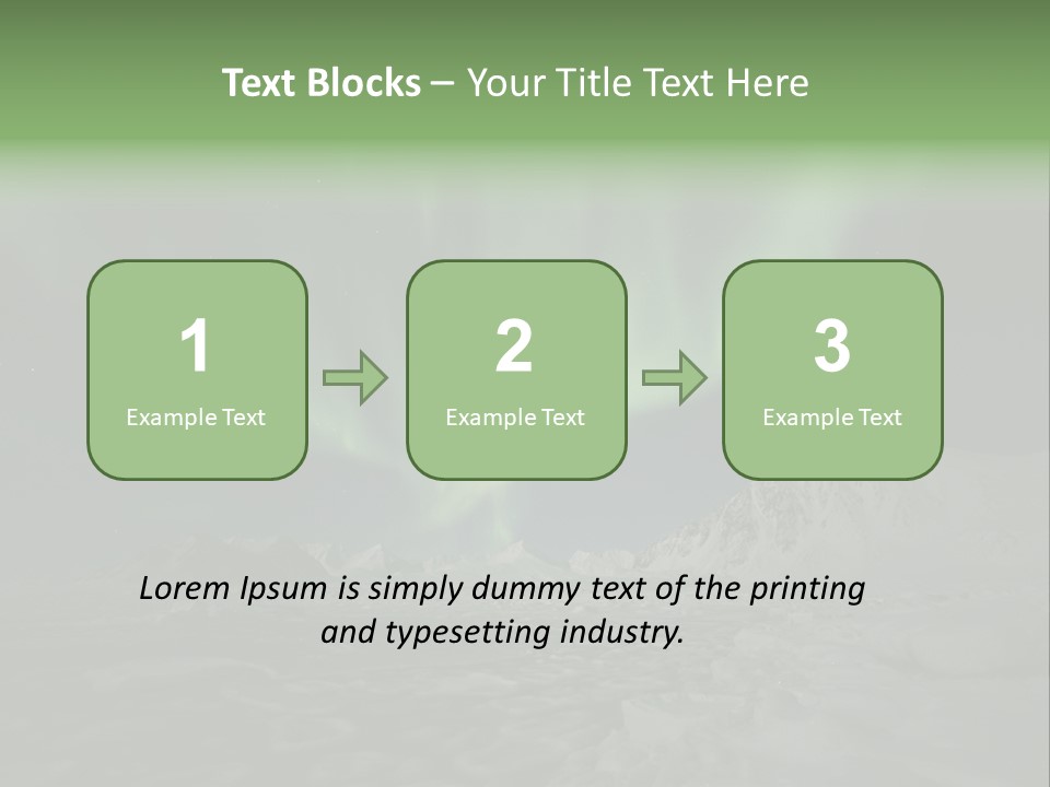Northern Sky Borealis PowerPoint Template