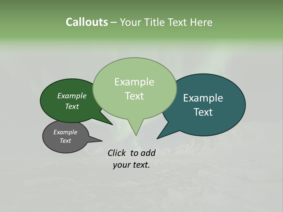 Northern Sky Borealis PowerPoint Template