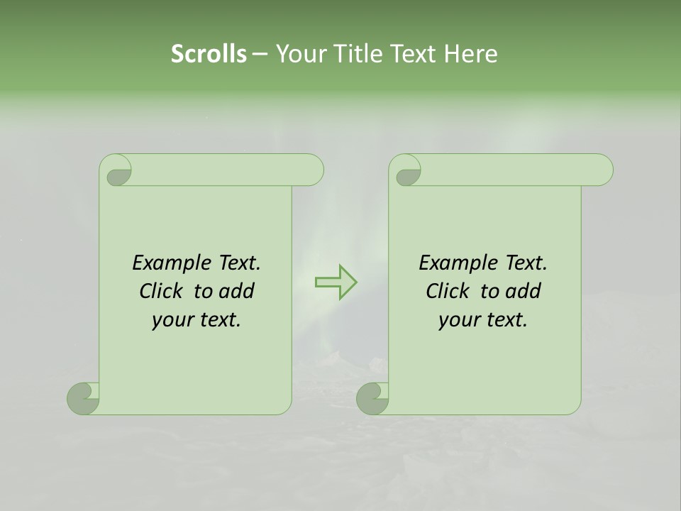 Northern Sky Borealis PowerPoint Template