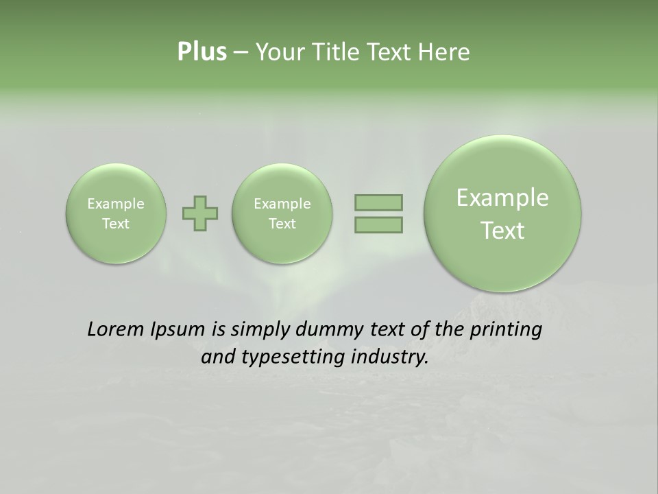 Northern Sky Borealis PowerPoint Template