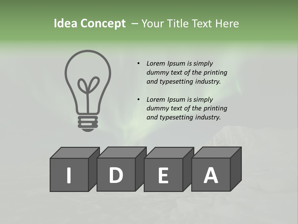 Northern Sky Borealis PowerPoint Template
