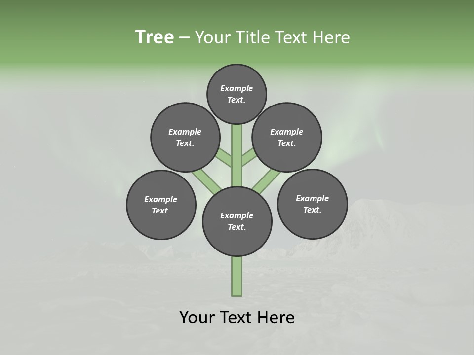 Northern Sky Borealis PowerPoint Template