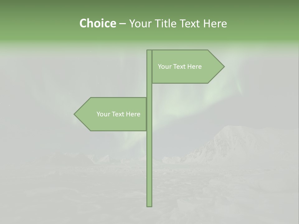 Northern Sky Borealis PowerPoint Template