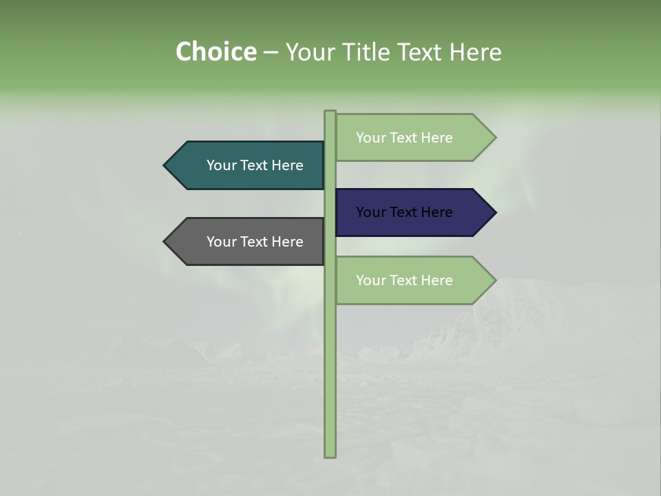 Northern Sky Borealis PowerPoint Template