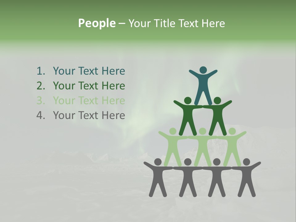 Northern Sky Borealis PowerPoint Template