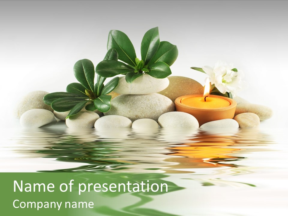 Meditation Beauty Bottom PowerPoint Template