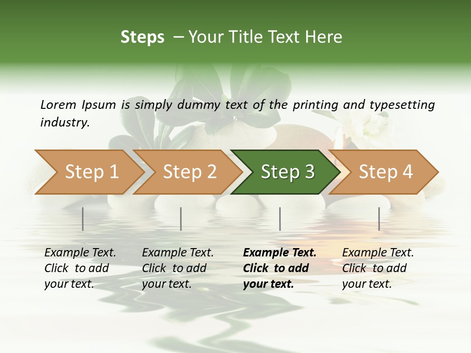 Meditation Beauty Bottom PowerPoint Template