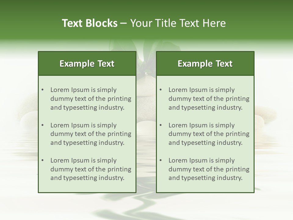 Meditation Beauty Bottom PowerPoint Template