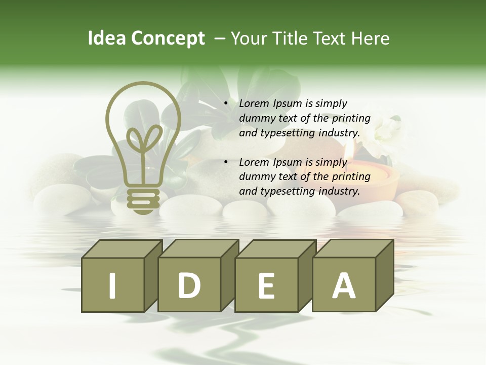 Meditation Beauty Bottom PowerPoint Template