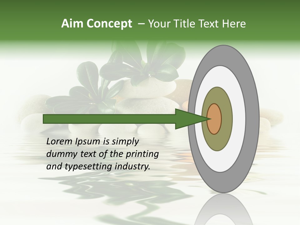 Meditation Beauty Bottom PowerPoint Template