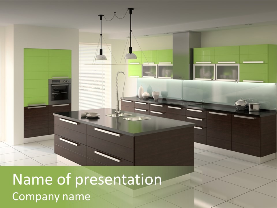 Indoors Apartment White PowerPoint Template