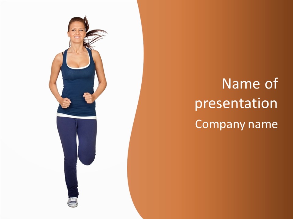 Hispanic Happy Gym PowerPoint Template