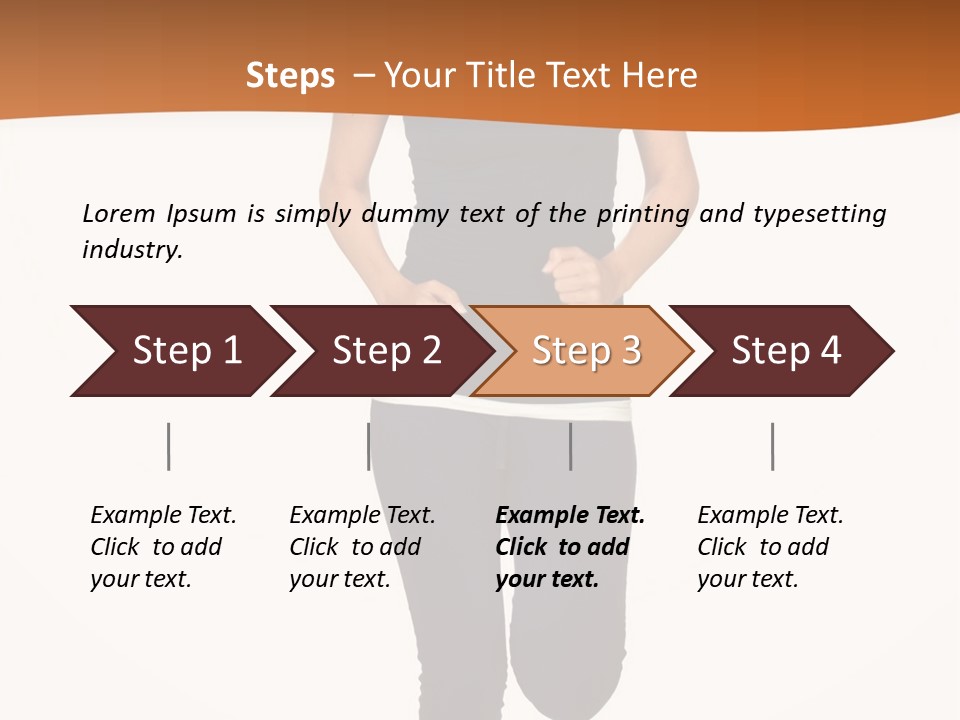 Hispanic Happy Gym PowerPoint Template