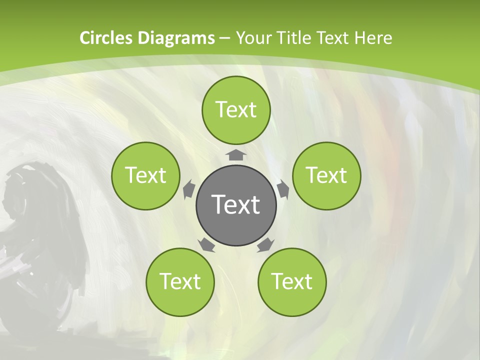 A Person Sitting In Front Of A Colorful Background PowerPoint Template