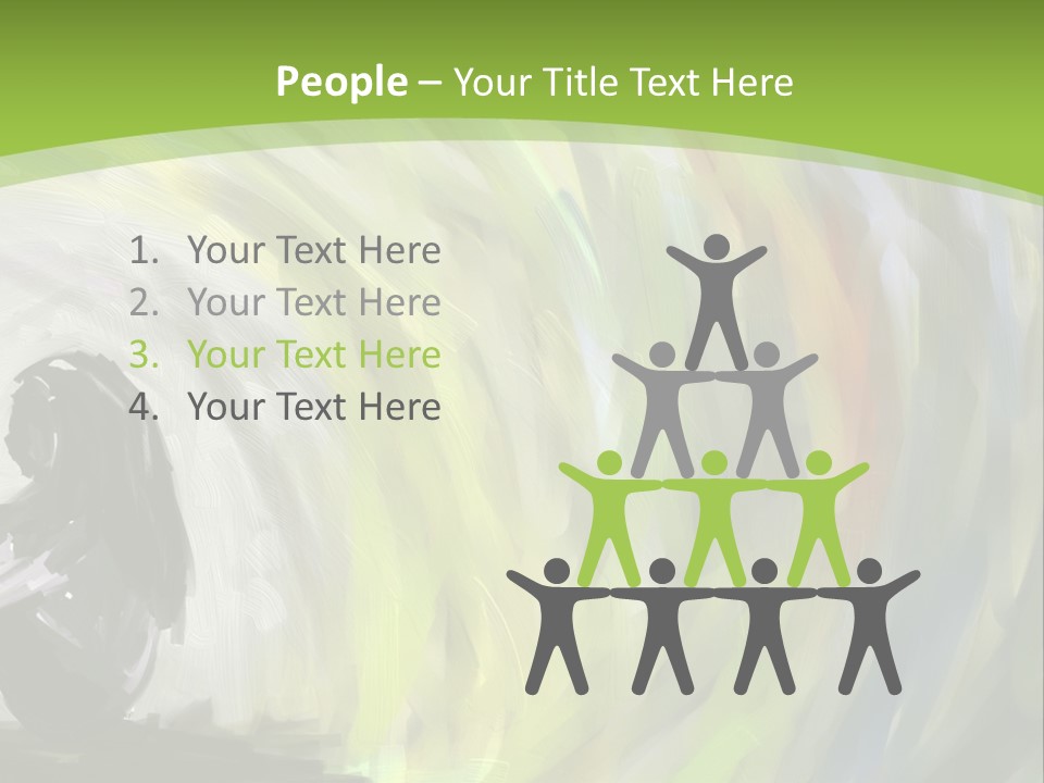 A Person Sitting In Front Of A Colorful Background PowerPoint Template