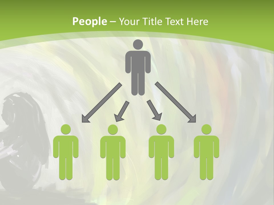 A Person Sitting In Front Of A Colorful Background PowerPoint Template