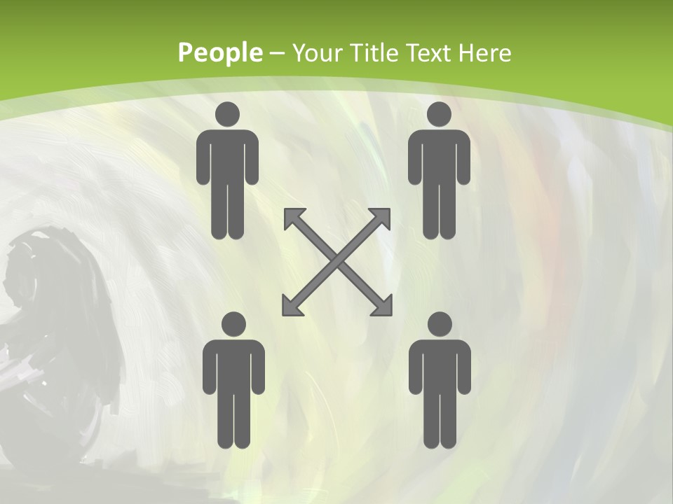 A Person Sitting In Front Of A Colorful Background PowerPoint Template