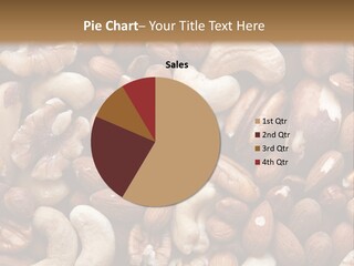 A Pile Of Nuts With A Brown Background PowerPoint Template