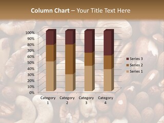 A Pile Of Nuts With A Brown Background PowerPoint Template