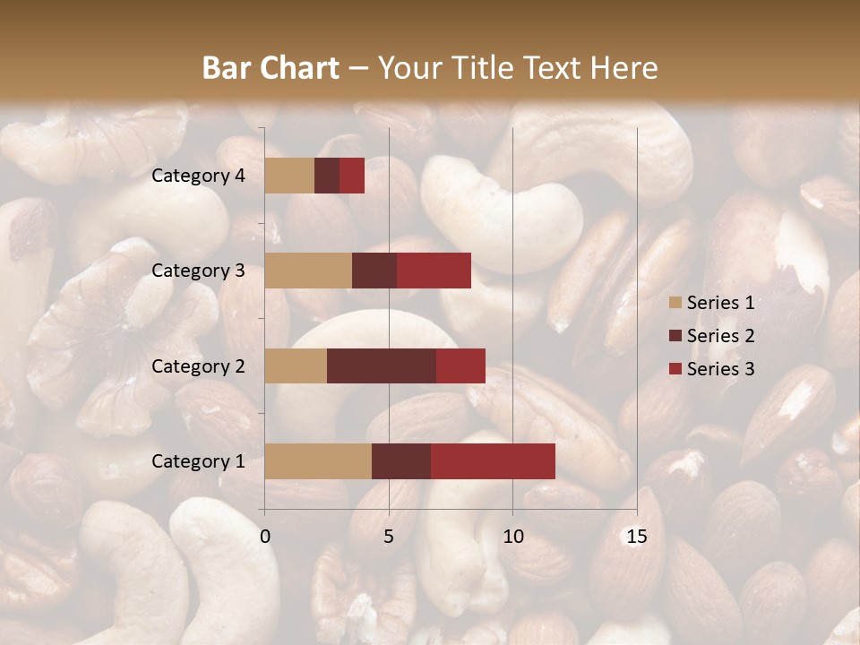 A Pile Of Nuts With A Brown Background PowerPoint Template