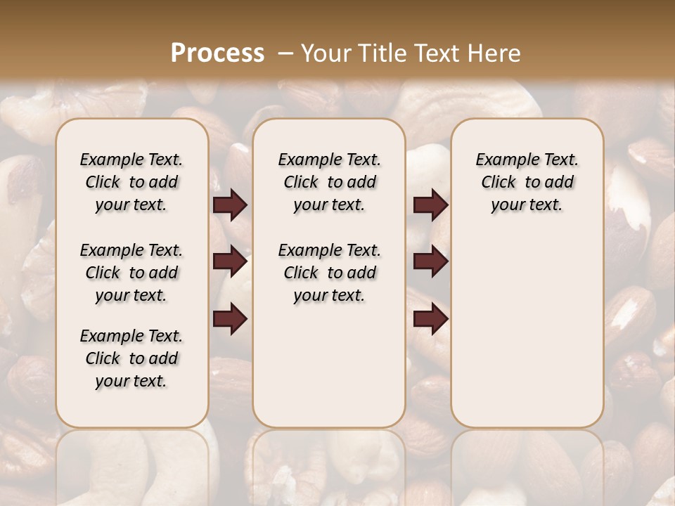 A Pile Of Nuts With A Brown Background PowerPoint Template