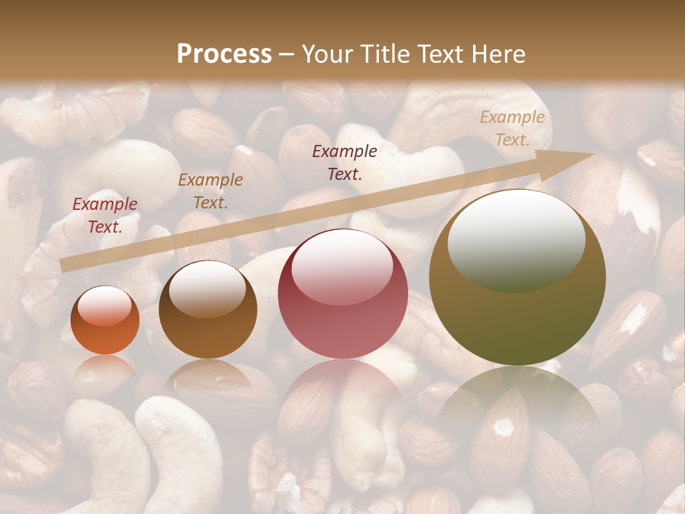 A Pile Of Nuts With A Brown Background PowerPoint Template