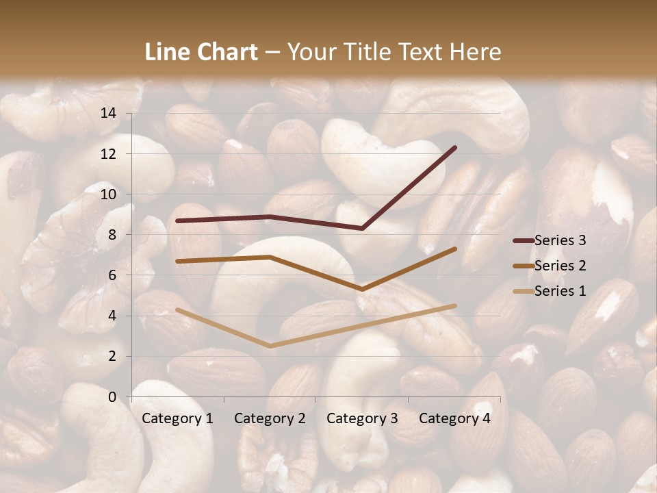 A Pile Of Nuts With A Brown Background PowerPoint Template