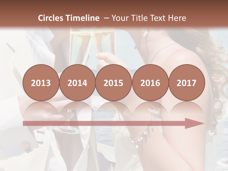 A Man And Woman Kissing While Holding Champagne Glasses PowerPoint Template