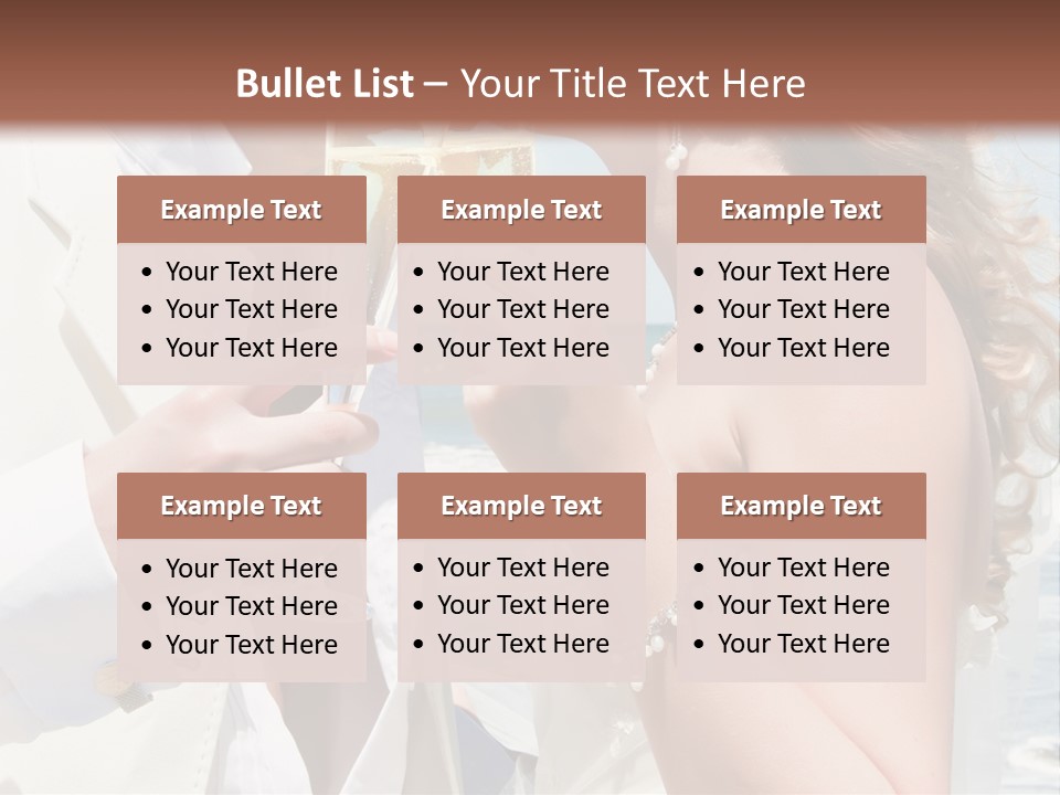 A Man And Woman Kissing While Holding Champagne Glasses PowerPoint Template