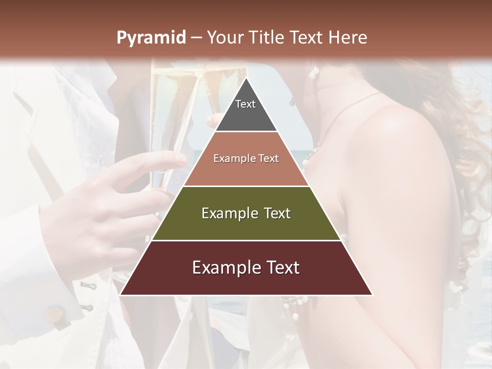 A Man And Woman Kissing While Holding Champagne Glasses PowerPoint Template