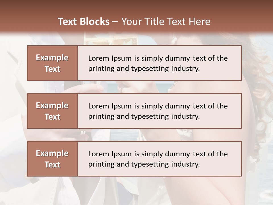 A Man And Woman Kissing While Holding Champagne Glasses PowerPoint Template