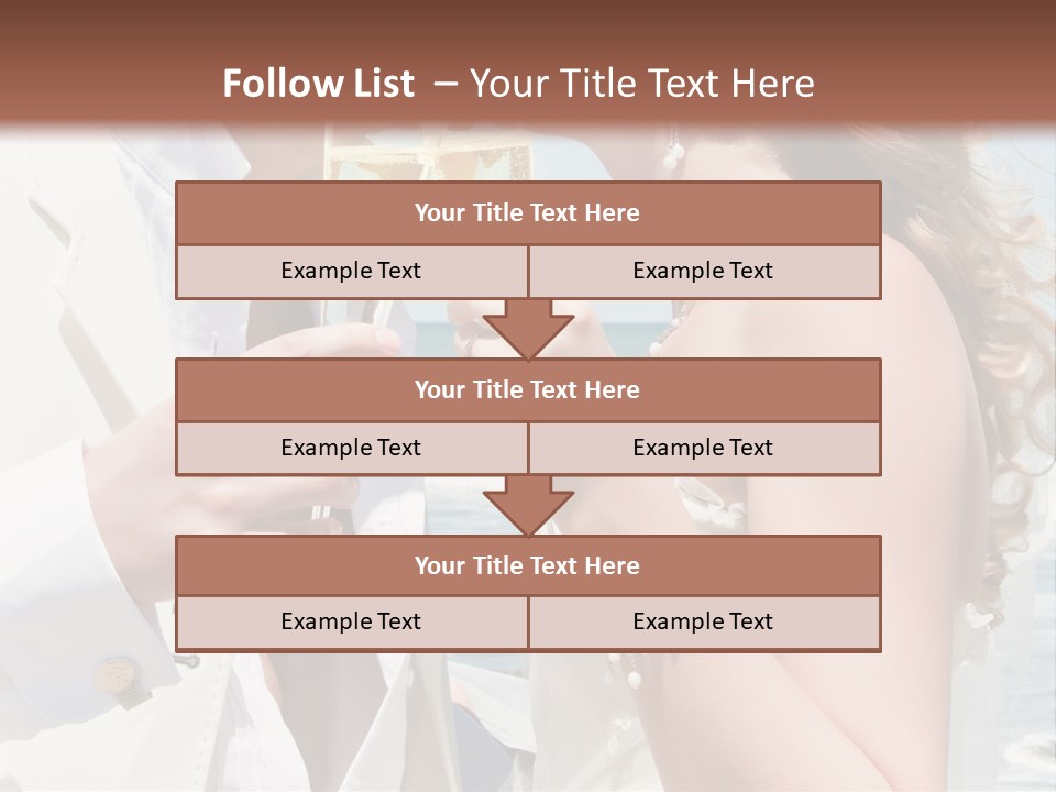 A Man And Woman Kissing While Holding Champagne Glasses PowerPoint Template