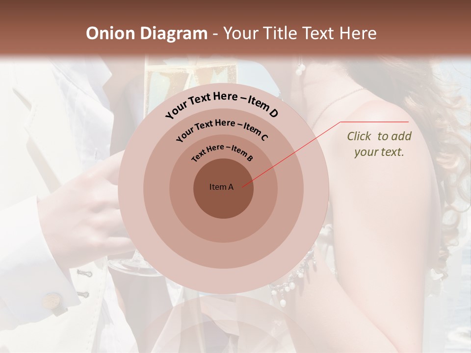 A Man And Woman Kissing While Holding Champagne Glasses PowerPoint Template